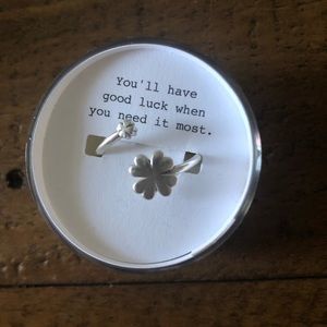 Alex and Ani Four Leaf Clover Ring Wrap